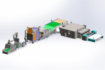 Dây chuyền sản xuất tấm lót HJ-Polyester