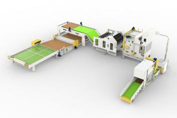 Dây chuyền sản xuất chăn bông HJBR-1230 * 1850