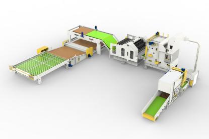 Dây chuyền sản xuất chăn bông HJBR-1230 * 1850